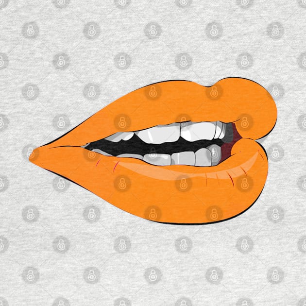 orange lips by sarahnash